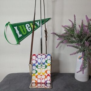 Coach Rainbow Rachel Phone Crossbody